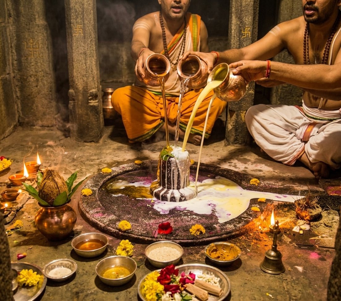 Rudrabhishek offering preview for Kashi Vishwanath Mandir